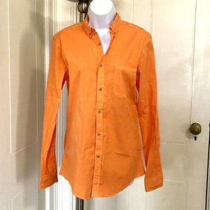 Zara Man Slim Fit Button Shirt (Orange)